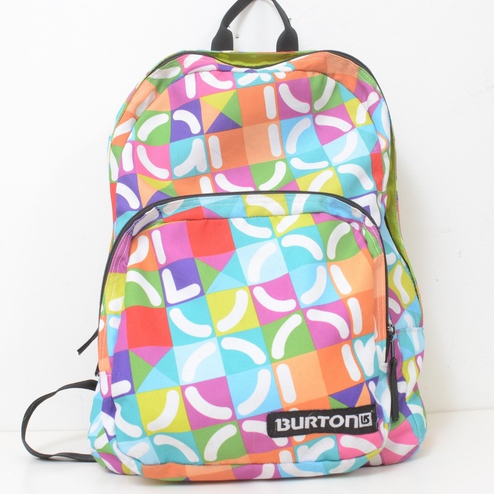 Burton Colorful Geometric Artsy Snowboard Backpack School Bag Rucksack